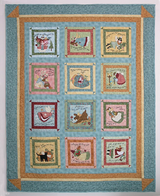 Angels Amonst Us, a Block of the Month Quilt