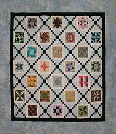 A quilt made using Penny Herrins pieced applique method